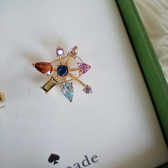 Kate Spade Cubic Zirconia Firework Floral Earrings - Picture 4 of 9